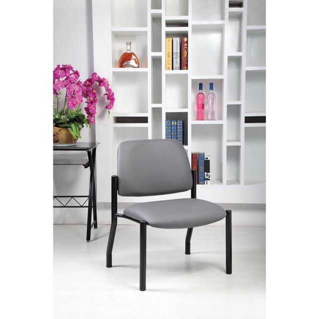 OS Armless Guest Chair with Black Frame Big & Tall